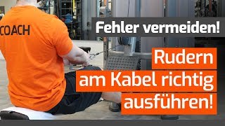 Rudern am Kabel richtig ausführen  Technikcheck [upl. by Vardon909]