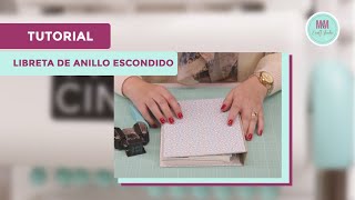 Tutorial  Libreta con anillo escondido  Scrapbook [upl. by Trinatte854]