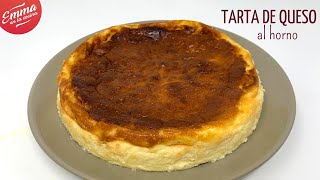 TARTA DE QUESO al HORNO  ¡Solo necesitas 4 ingredientes [upl. by Ateiram210]