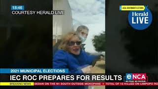 Helen Zille manhandled at voting station [upl. by Zeiger]