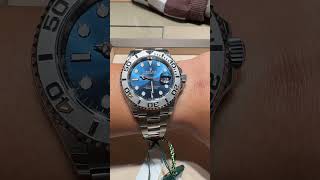 Rolex YachtMaster 40mm Blue Dial luxurywatches rolex watch [upl. by Templer652]