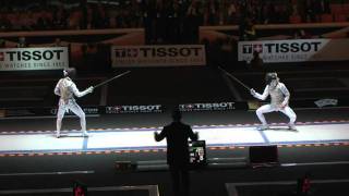 Foil Catania World Championship individual podium Kiefer Lee vs Vezzali Valentina [upl. by Asiruam]