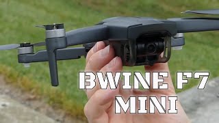 BWINE F7 Mini Drone ReviewWith 4K UHD Camera [upl. by Carpet]