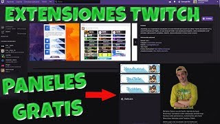 Extensión Desing Panel para tu Canal de Twitch  Agrega Paneles Gratis [upl. by Norred515]