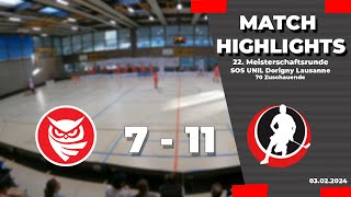 Unihockey Mittelland vs LUC Floorball Epalinges  Saison 202324 [upl. by Merilyn418]