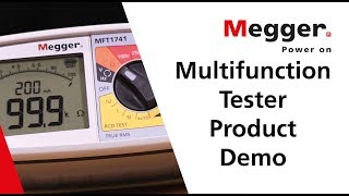 MFT1741 Multifunction Tester Megger  Product Demo [upl. by Paymar]