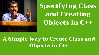 Specifying  Creating Class and Creating Objects in C  CPP  OOPS  M Milton Joe [upl. by Grayson]