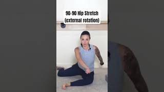 9090 Hip Stretch external rotation mobility backpain hipstretch [upl. by Nalloh]