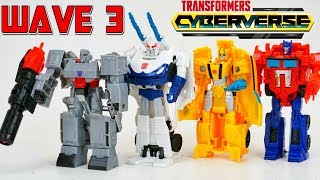 Transformers Cyberverse One Step Changers Wave 3 Full Collection with Prowl and New Megatron [upl. by Atirma]