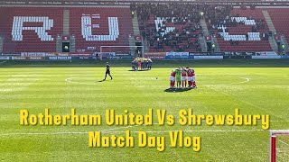 Rotherham United 03 Shrewsbury Town Vlog  202122 [upl. by Hilarius]