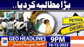 Geo News Headlines 9 PM  16th December 2023 [upl. by Sassan377]