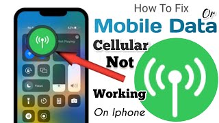 How To Fix Mobil Data Not Working on iPhoneWhy my iphone CellularMobilestuck Searchng [upl. by Fae]