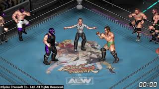 FPWW PS4  Tournament  AEW Gang Wars 2021 Part 2 [upl. by Akirret845]