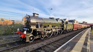 45596 Bahamas arriving in to StratforduponAvon railway station filmed on the 27th of October 2024 [upl. by Nivrag120]