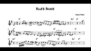 Charlie Parker Billies Bounce Solo Transcription for Trumpet [upl. by Solorac237]