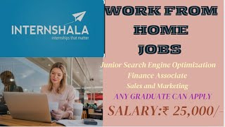 WORK FROM HOME JOBS FRESHERS ANY GRADUATE CAN APPLY SALARY 25000 PER MONTH [upl. by Airamesor]