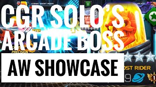 CGR solo’s Arcade Boss AW SHOWCASE  Arcade Games MCOC [upl. by Iduj]