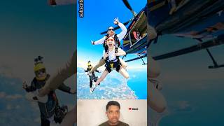 Scary Filling 😨 in Skydiving Reaction youtube skydiving reaction trending [upl. by Anelyak66]