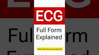 ECG Full Form Explained in Hindi amp English  जानिए ECG का फुल फॉर्म क्या होता है [upl. by Hanas]