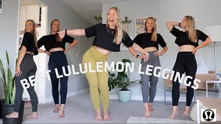 TOP 5 BEST LULULEMON LEGGINGS  UPDATED 2022  Lululemon Athletica try on and review [upl. by Aneed]