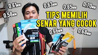 TIPS MEMILIH SENAR YANG COCOK SESUAI DIAMETERNYA [upl. by Kerrin]