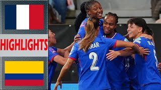 France vs Colombia Extended Highlights  PreMatch Womens Football Olympic Games 2024 [upl. by Latreece]