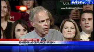 Political Newcomer Ron Johnson Makes Acceptance Speech [upl. by Pinebrook]