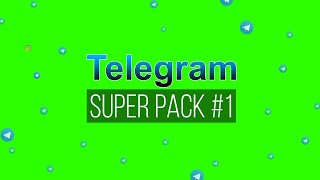 Telegram Super Pack 1  Green Screen  Chroma Key [upl. by Gnof]