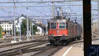 SBB Re 66 quot11612 Regensdorfquot amp quot11684 Uznachquot fahren vorbei [upl. by Barron]