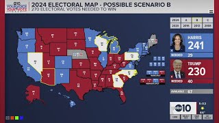 Presidential Election 2024 Electoral Map Latest — 5 pm Update [upl. by Thaddeus]