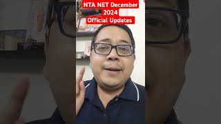 NTA NET December 2024 EXAM II Official Updates [upl. by Alleoj]