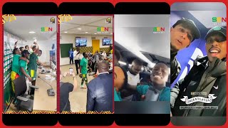 Ambiance  Les lions dans les vestiaires après la victoire 🇸🇳🥳 Habib Beye Kimpembe Pape Gueye 🇸🇳🎉 [upl. by Euqina634]