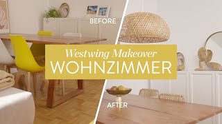 Wohnzimmer Umgestaltung Tipps für eine neue Einrichtung  Westwing Makeover [upl. by Akeylah]