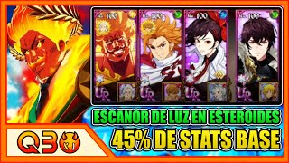 ¡SACANDO AL ESCANOR DE LUZ AL PVP 45 DE STATS BASE 30 DE DAÑO ¡¿QUÉ MÁS  7DS Grand Cross [upl. by Hpesoj493]