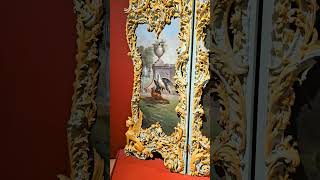 Antique handpainted folding screen 1800s Soumaya Museum Mexico City CDMX art life travel explore [upl. by Ima449]