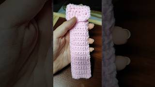 Making a crochet hook case crochet craft relax diy shorts [upl. by Atinej]