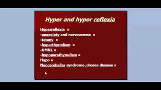 hypohyper and areflexia [upl. by Dloraj]