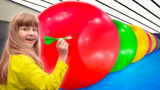 How Many Giant Balloons Stops An Arrow [upl. by Aihsel]