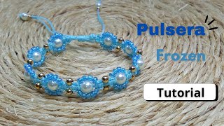 Realiza Fácilmente Linda Pulsera Frozen DIY Tutorial [upl. by Eugenle]