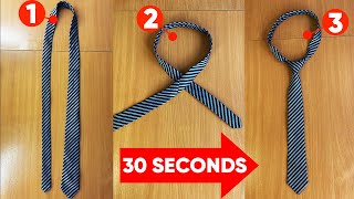 How to tie a tie in 30 seconds  Windsor knot [upl. by Sral]