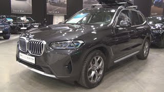 BMW X3 xDrive20i ZA Sophisto Grey 2021 Exterior and Interior [upl. by Nahtanoy]