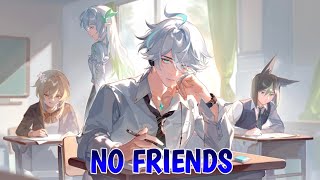 Nightcore  No Friends  Cadmium ft Rosendale Lyrics [upl. by Nauqal]