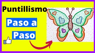 🦋 Puntillismo PASO a PASO para Principiantes ● Técnica de PUNTILLISMO [upl. by Akiemat]