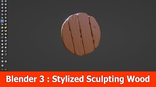 Blender 3 Stylized Sculpting Wood Tutorial [upl. by Jacy353]