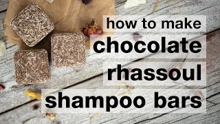 How to Make DIY Chocolate Rhassoul Pressed Shampoo Bars [upl. by Eniowtna]