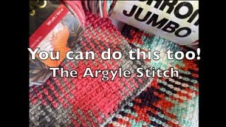 Color Pooling Crochet TutorialPart 2Argyle Stitch [upl. by Blackman214]