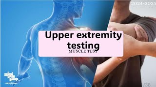 Upper extremity testing Muscle test 1 lec 5 [upl. by Rufena]