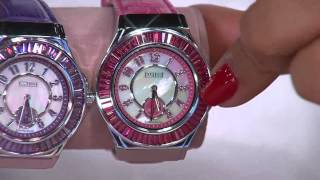 Ecclissi 400ct Gemstone Baguette Sterling Watch w Leather Band with Antonella Nester [upl. by Lydnek]