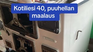 Kotiliesi 40 puuhellan maalaus alkaa [upl. by Onyx638]