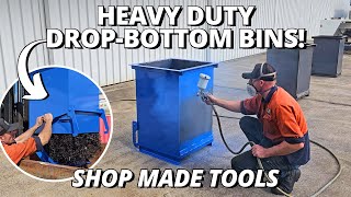 DIY Heavy Duty DropBottom Bins for the Workshop  Shop Made Tools [upl. by Sirovart]